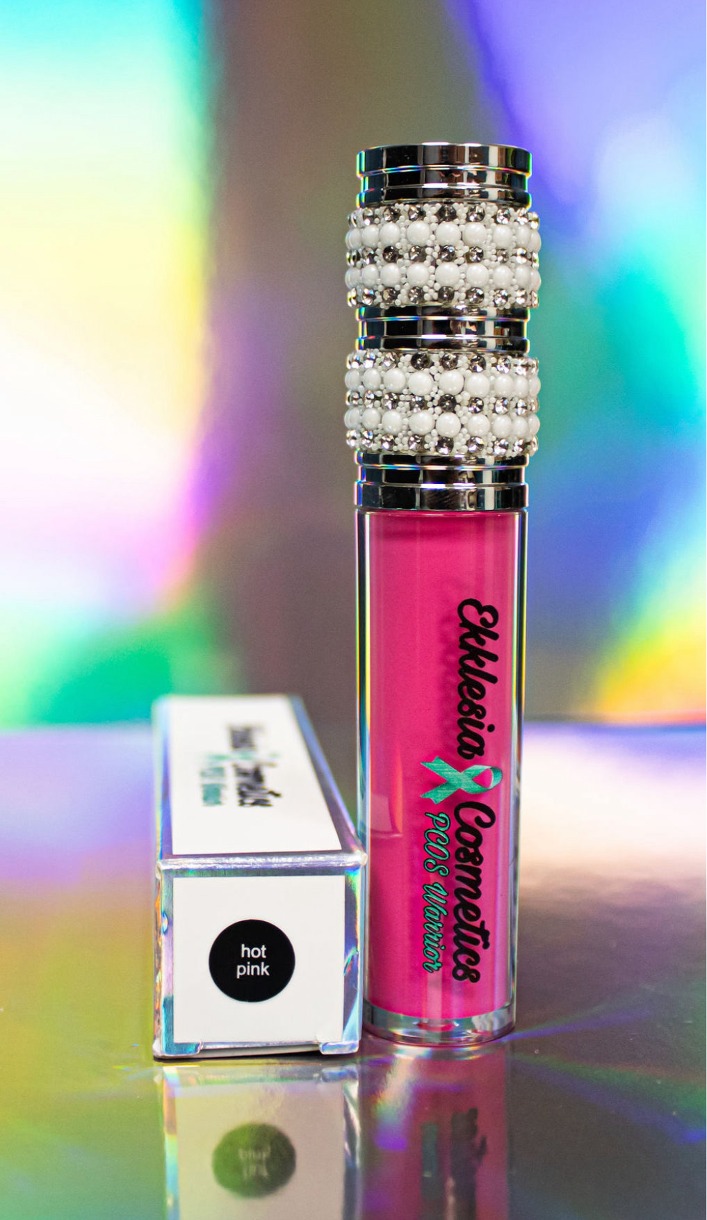 Hot Pink Glossy Lip Gloss