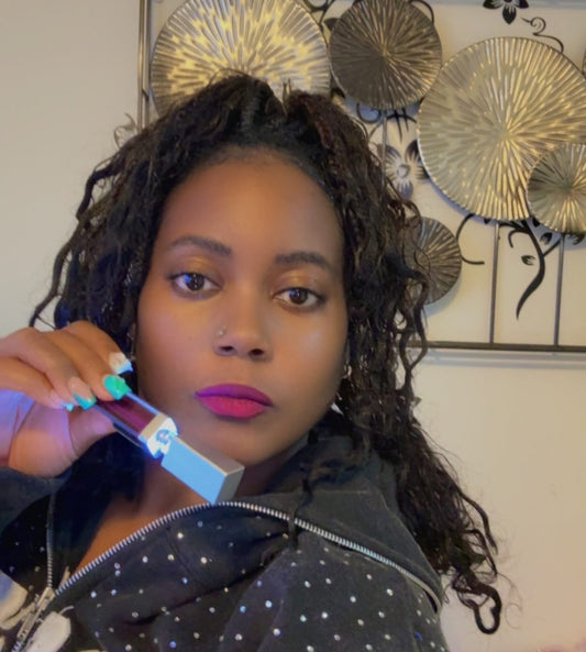 Matte Purple Glitz Liquid Lipstick
